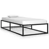Image de vidaXL Cadre de lit sans matelas noir métal 100x200 cm