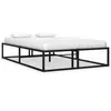 Image de vidaXL Cadre de lit sans matelas noir métal 120x200 cm