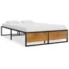 Image de vidaXL Cadre de lit sans matelas noir métal 120x200 cm