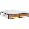 Image de vidaXL Cadre de lit sans matelas noir métal 180x200 cm