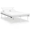 Image de vidaXL Cadre de lit sans matelas blanc métal 120x200 cm