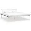 Image de vidaXL Cadre de lit sans matelas blanc métal 180x200 cm