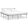 Image de vidaXL Cadre de lit sans matelas gris métal 200x200 cm