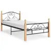 Image de vidaXL Cadre de lit sans matelas noir métal 90x200 cm