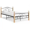 Image de vidaXL Cadre de lit sans matelas noir métal 120x200 cm