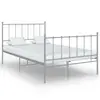 Image de vidaXL Cadre de lit sans matelas gris métal 120x200 cm
