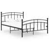 Image de vidaXL Cadre de lit sans matelas noir métal 200x200 cm