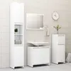 Image de vidaXL Ensemble de meubles de salle de bain 4pcs Blanc Bois ingénierie