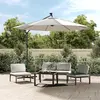 Image de vidaXL Tissu de remplacement pour parasol déporté Blanc sable 350 cm