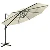 Image de vidaXL Parasol de jardin à 4 niveaux avec mât en aluminium sable