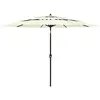 Image de vidaXL Parasol de jardin à 3 niveaux avec mât en aluminium sable 3 m