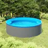 Image de vidaXL Piscine à éclaboussures 350x90 cm Gris