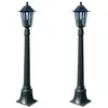 Image de vidaXL Lampes de jardin 2 pcs 105 cm