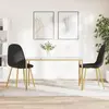 Image de vidaXL Chaises à manger lot de 2 Noir Velours