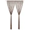 Image de vidaXL Rideau en macramé Taupe 140x240 cm Coton