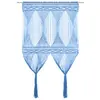 Image de vidaXL Rideau en macramé Bleu 140x240 cm Coton