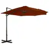 Image de vidaXL Parasol de jardin en porte-à-faux avec mât en aluminium