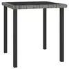 Image de vidaXL Table à dîner de jardin Gris 70x70x73 cm Résine tressée