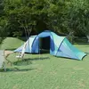 Image de vidaXL Tente de camping pour 6 personnes bleu et vert