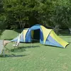 Image de vidaXL Tente de camping pour 6 personnes bleu et jaune