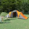 Image de vidaXL Tente de camping pour 6 personnes gris et orange