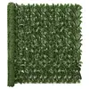 Image de vidaXL Écran de balcon avec feuilles vert foncé 500x150 cm