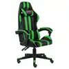 Image de vidaXL Fauteuil de jeux vidéo Noir et vert Similicuir