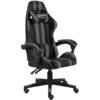 Image de vidaXL Fauteuil de Jeux Vidéo Chaise Inclinable Fauteuil de Bureau Chaise d'Ordinateur Travail Ergonomique Intérieur Noir et Gris Similicuir