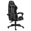 Image de vidaXL Fauteuil de jeux vidéo Noir et gris Similicuir