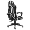 Image de vidaXL Fauteuil de jeux vidéo Noir et blanc Similicuir