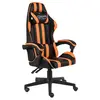 Image de vidaXL Fauteuil de jeux vidéo Noir et orange Similicuir