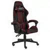 Image de vidaXL Fauteuil de jeux vidéo Noir et rouge bordeaux Similicuir