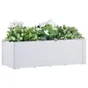 Image de vidaXL Lit surélevé de jardin et système d'arrosage Blanc 100x43x33 cm