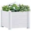 Image de vidaXL Lit surélevé de jardin PP Blanc 43x43x35 cm
