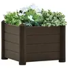 Image de vidaXL Lit surélevé de jardin PP Moka 43x43x35 cm