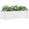 Image de vidaXL Lit surélevé de jardin PP Blanc 100x43x35 cm