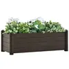Image de vidaXL Lit surélevé de jardin PP Moka 100x43x35 cm