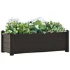 Image de vidaXL Lit surélevé de jardin PP Anthracite 100x43x35 cm