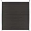 Image de vidaXL Panneau de clôture WPC 180x186 cm Noir