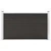 Image de vidaXL Panneau de clôture WPC 180x105 cm Noir
