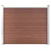 Image de vidaXL Panneau de clôture WPC 180x146 cm Marron