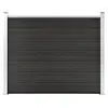 Image de vidaXL Panneau de clôture WPC 180x146 cm Gris