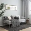 Image de vidaXL Cadre de canapé-lit sans matelas blanc métal 90x200 cm
