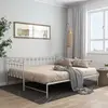 Image de vidaXL Cadre de canapé-lit extensible sans matelas blanc 90x200 cm