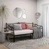 Image de vidaXL Cadre de canapé-lit extensible sans matelas Noir Métal 90x200cm