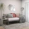 Image de vidaXL Cadre de canapé-lit extensible sans matelas gris métal 90x200cm