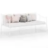 Image de vidaXL Cadre de canapé-lit sans matelas blanc métal 90x200 cm