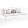 Image de vidaXL Cadre de canapé-lit sans matelas blanc métal 90x200 cm