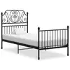 Image de vidaXL Cadre de lit sans matelas noir métal 90x200 cm