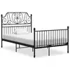 Image de vidaXL Cadre de lit sans matelas noir métal 120x200 cm
